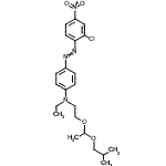 CAS#: 85750-13-6, 4-[(2-Chloro-4-nitrophenyl)diazenyl]-N-ethyl-N-[2-(1-isobutoxyethoxy)ethyl]aniline