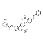CAS#: 85750-23-8, 2-({7-[(3-Aminobenzoyl)amino]-1-hydroxy-3-sulfo-2-naphthyl}diazenyl)-5-(phenyldiazenyl)benzoic acid