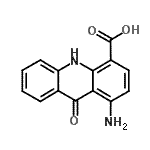 CAS#: 857616-10-5, 1-Amino-9-oxo-9,10-dihydro-4-acridinecarboxylic acid