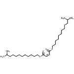 CAS 登录号：85763-58-2， 二(11-甲基十二碳基)(2Z)-2-丁烯二酸酯