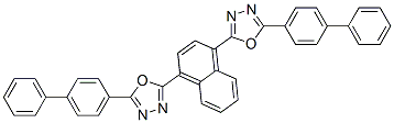 CAS#: 85765-06-6, 2,2'-(1,4-Naphthalenediyl)Bis[5-[1,1'-Biphenyl]-4-Yl-1,3,4-Oxadiazole