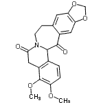 CAS#: 85769-44-4, 3,4-Dimethoxy-5,8,9,15a-tetrahydro[1,3]dioxolo[4,5-h]isoquinolino[1,2-b][3]benzazepine-6,15-dione
