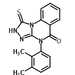CAS#: 85772-41-4, 4-(2,3-Dimethylphenyl)-1-sulfanyl[1,2,4]triazolo[4,3-a]quinazolin-5(4H)-one