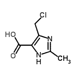 CAS#: 857939-27-6, 4-(Chloromethyl)-2-methyl-1H-imidazole-5-carboxylic acid