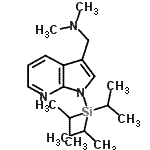 CAS#: 858116-59-3, N,N-Dimethyl-1-[1-(triisopropylsilyl)-1H-pyrrolo[2,3-b]pyridin-3-yl]methanamine