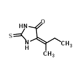 CAS#: 858204-55-4, (5E)-5-(2-Butanylidene)-2-thioxo-4-imidazolidinone