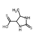 CAS#: 858221-90-6, 5-Methyl-2-thioxo-4-imidazolidinecarbothioic S-acid