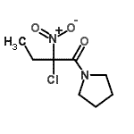 CAS#: 85823-08-1, 2-Chloro-2-nitro-1-(1-pyrrolidinyl)-1-butanone