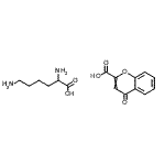 CAS#: 85828-80-4, 4-Oxo-4H-chromene-2-carboxylic acid - lysine (1:1)