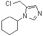 CAS 登录号：858416-08-7， 5-(氯甲基)-1-环己基-1H-咪唑