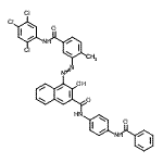 CAS#: 85851-58-7, N-[4-(Benzoylamino)phenyl]-3-hydroxy-4-({2-methyl-5-[(2,4,5-trichlorophenyl)carbamoyl]phenyl}diazenyl)-2-naphthamide