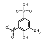 CAS 登录号：85895-88-1， 4-羟基-3-甲基-5-硝基苯磺酸