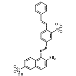 CAS#: 85895-94-9, 6-Amino-5-({4-[(E)-2-phenylvinyl]-3-sulfophenyl}diazenyl)-2-naphthalenesulfonic acid