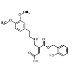 CAS 登录号：85915-86-2， (2E)-3-({[2-(3,4-二甲氧基苯基)乙基]氨基}甲基)-4-[(2-羟基苄基)氧基]-4-氧代-2-丁烯酸