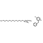 CAS#: 85940-53-0, N-Ethyl-N,N-dimethyl-1-hexadecanaminium 2-benzyl-4-chlorophenolate