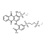 CAS 登录号：85940-62-1， 钾钠1-氨基-4-[(2-羧基-5-{[2-(磺酸氧基)乙基]磺酰基}苯基)氨基]-9,10-二氧代-9,10-二氢-2-蒽磺酸酯(1:1:1)