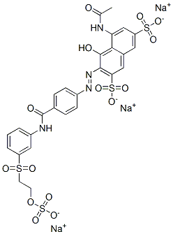 CAS 登录号：85940-66-5， 5-(乙酰氨基)-4-羟基-3-[[4-[[[3-[[2-(磺基氧基)乙基]磺酰基]苯基]氨基]羰基]苯基]偶氮]萘-2,7-二磺酸钠盐