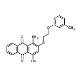 CAS#: 85946-14-1, 1-Amino-4-hydroxy-2-[2-(3-methylphenoxy)ethoxy]-9,10-anthraquinone