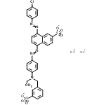 CAS#: 85959-34-8, Disodium 8-[(4-chlorophenyl)diazenyl]-5-({4-[ethyl(3-sulfonatobenzyl)amino]phenyl}diazenyl)-2-naphthalenesulfonate