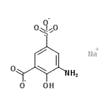 CAS#: 85959-65-5, 3-amino-2-hydroxy-5-sulfonato-Benzoate sodium salt (1:1)