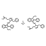 CAS 登录号：85959-70-2， 二{4-(3-氨基-3-氧代丙基)-1-苄基-5-[(1-乙基-2-苯基-1H-吲哚-3-基)偶氮]-4,5-二氢-1H-1,2,4-三唑-1-鎓}四氯锌酸盐(2-)