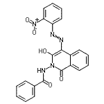 CAS#: 85968-49-6, N-{3-Hydroxy-4-[(2-nitrophenyl)diazenyl]-1-oxo-2(1H)-isoquinolinyl}benzamide