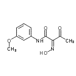 CAS 登录号：85968-58-7， (2Z)-2-(羟基亚胺)-N-(3-甲氧基苯基)-3-氧代丁酰胺