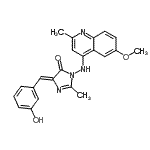 CAS#: 85986-79-4, (5Z)-5-(3-Hydroxybenzylidene)-3-[(6-methoxy-2-methyl-4-quinolinyl)amino]-2-methyl-3,5-dihydro-4H-imidazol-4-one
