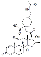 CAS#: 86022-88-0, 9-Chloro-11beta,17-Dihydroxy-16beta-Methylpregna-1,4-Diene-3,20-Dione 21(trans)-[4-(Acetamidomethyl)Cyclohexane-1-Carboxylate]