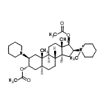 CAS 登录号：86029-43-8， (2beta,3alpha,5alpha,16beta,17beta)-3,17-二乙酰氧基-16-(1-甲基-1-哌啶鎓基)-2-(1-哌啶基)雄甾烷