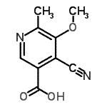 CAS#: 861045-18-3, 4-Cyano-5-methoxy-6-methylnicotinic acid