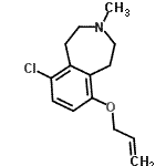 CAS#: 86120-57-2, 6-(Allyloxy)-9-chloro-3-methyl-2,3,4,5-tetrahydro-1H-3-benzazepine
