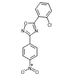 CAS#: 861238-44-0, 5-(2-Chlorophenyl)-3-(4-nitrophenyl)-1,2,4-oxadiazole