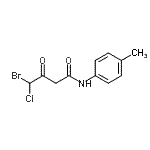 CAS 登录号：861611-48-5， 4-溴-4-氯-N-(4-甲基苯基)-3-氧代丁酰胺