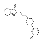 CAS#: 86227-20-5, 2-{3-[4-(3-Chlorophenyl)-1-piperazinyl]propyl}-5,6,7,8-tetrahydro[1,2,4]triazolo[4,3-a]pyridin-3(2H)-one