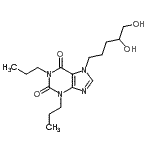 CAS#: 86257-08-1, 7-(4,5-Dihydroxypentyl)-1,3-dipropyl-3,7-dihydro-1H-purine-2,6-dione