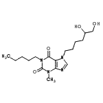 CAS 登录号：86257-16-1， 7-(5,6-二羟基己基)-3-甲基-1-戊基-3,7-二氢-1H-嘌呤-2,6-二酮