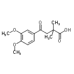 CAS 登录号：862578-42-5， 4-(3,4-二甲氧基苯基)-2,2-二甲基-4-氧代丁酸