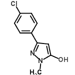 CAS#: 862588-62-3, 3-(4-Chlorophenyl)-1-methyl-1H-pyrazol-5-ol
