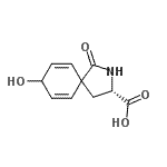 CAS#: 86334-99-8, (3S)-8-Hydroxy-1-oxo-2-azaspiro[4.5]deca-6,9-diene-3-carboxylic acid