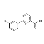 CAS#: 863704-38-5, 6-(3-Chlorophenyl)-2-pyridinecarboxylic acid
