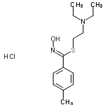 CAS#: 86387-53-3, (NE)-N-[2-diethylaminoethylsulfanyl-(4-methylphenyl)methylidene]hydroxylamine hydrochloride