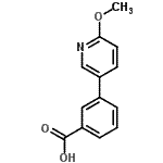 CAS#: 863921-57-7, 3-(6-Methoxy-3-pyridinyl)benzoic acid