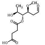 CAS 登录号：86402-44-0， 4-O-(3-羧基丙酰)-2,6-二脱氧-3-O-甲基-L-来苏-己糖