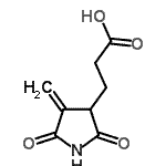CAS#: 86408-37-9, 3-(4-Methylene-2,5-dioxo-3-pyrrolidinyl)propanoic acid