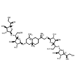 CAS#: 86413-81-2, 2-[(4aR,6R)-6-{[5-O-(beta-D-Galactofuranosyl)-beta-D-galactofuranosyl]oxy}-4a,8-dimethyl-1,2,3,4,4a,5,6,7-octahydro-2-naphthalenyl]-2-propen-1-yl 5-O-beta-D-galactofuranosyl-beta-D-galactofuranoside