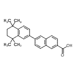 CAS 登录号：86471-16-1， 5',5',8',8'-四甲基-5',6',7',8'-四氢-2,2'-联萘-6-羧酸
