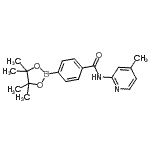 CAS#: 864754-46-1, N-(4-Methyl-2-pyridinyl)-4-(4,4,5,5-tetramethyl-1,3,2-dioxaborolan-2-yl)benzamide