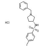 CAS 登录号：864759-46-6， N-[(3R)-1-苄基-3-吡咯烷基]-4-碘苯磺酰胺盐酸盐(1:1)