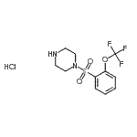 CAS#: 864759-57-9, 1-{[2-(Trifluoromethoxy)phenyl]sulfonyl}piperazine hydrochloride (1:1)